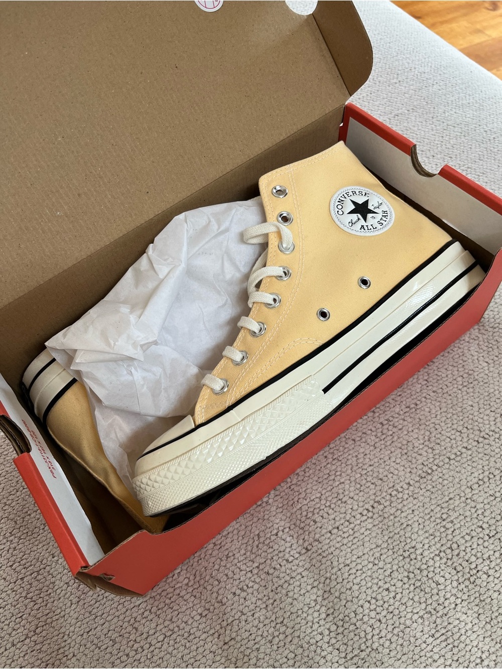 Converse Chuck Taylor All Star High Top Sneakers - Pale Yellow